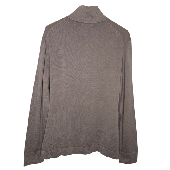 Banana Republic Mens Supima Mock Neck Knit Full Zip Sweater Jacket XL - Picture 2 of 9